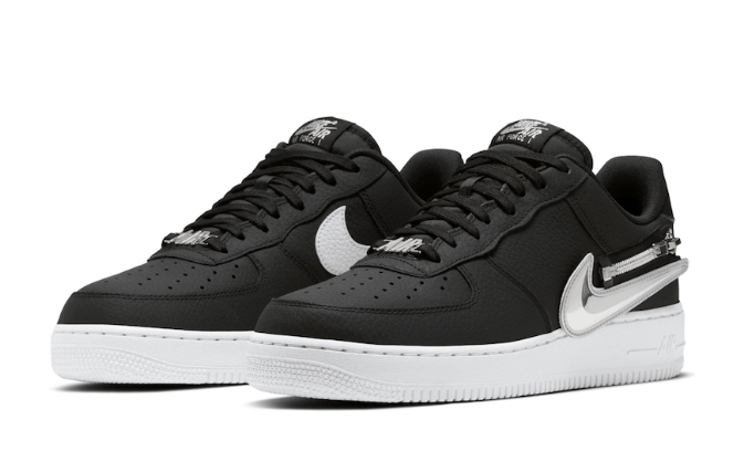 Nike Air Force 1 Low Zip Swoosh Black CW6558-001 - Stylish and Versatile Sneakers